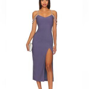 Likely Hank Dress Night Shadow
Purple Midi rhinestone Beaded Straps Revolve 6